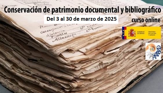 Nueva edición del curso de conservación del patrimonio documental y bibliográfico